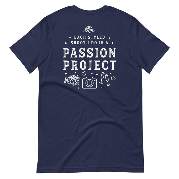 Custom Logo Styled Shoot Shirt for Wedding Vendors and Professionals Unisex t-shirt by Oaklynn Lane