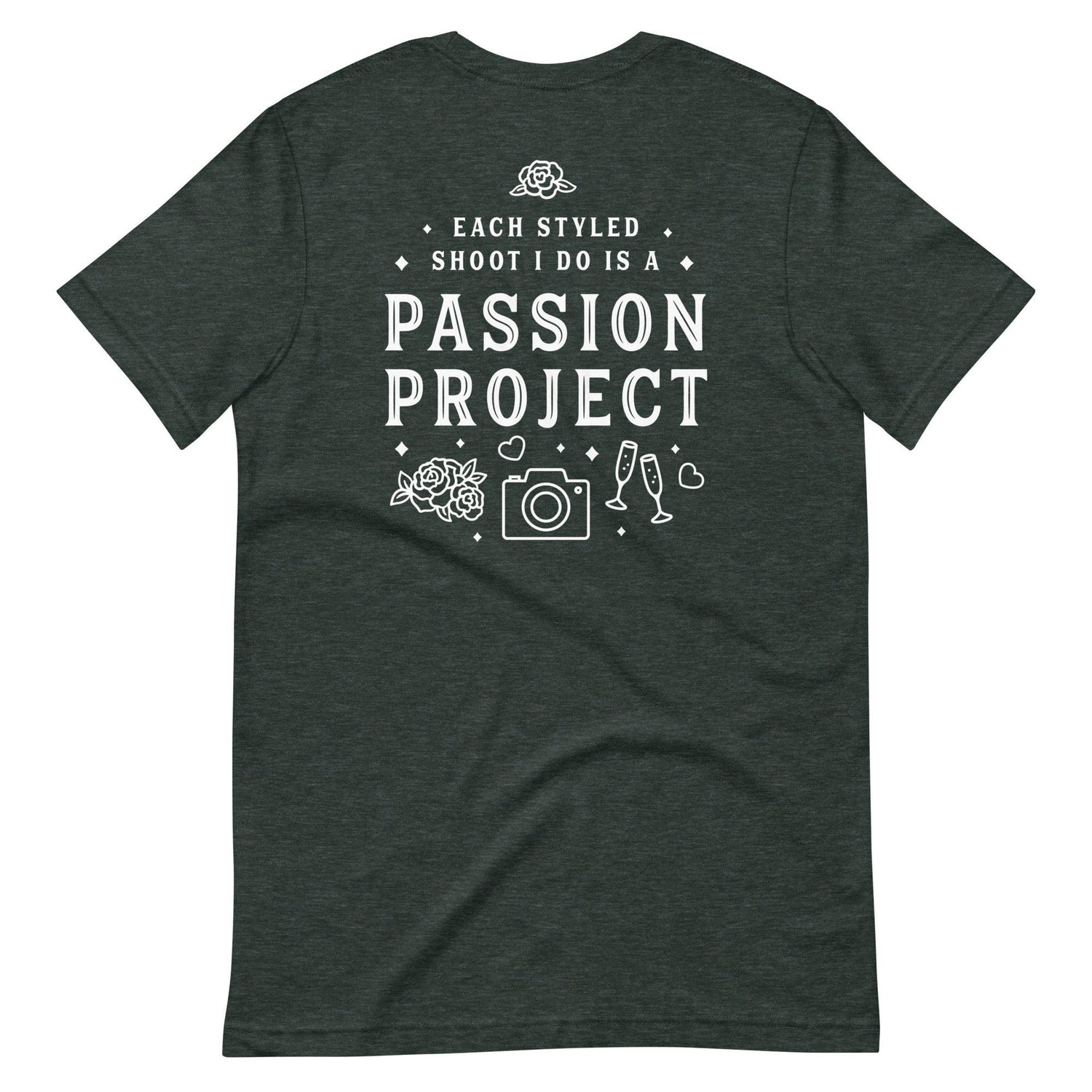 Custom Logo Styled Shoot Shirt for Wedding Vendors and Professionals Unisex t-shirt by Oaklynn Lane