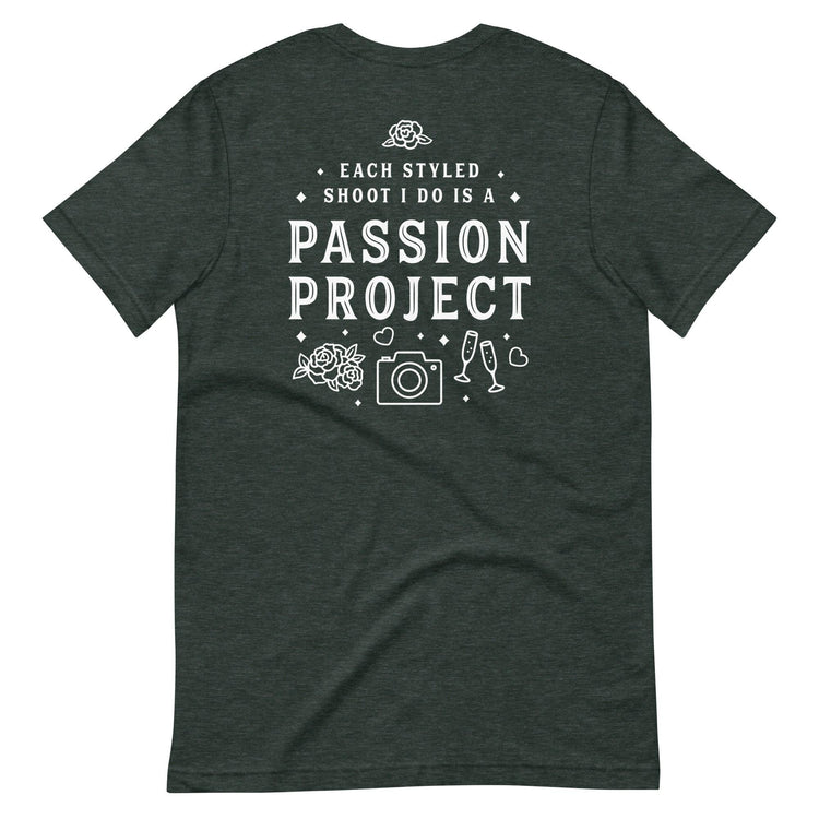 Custom Logo Styled Shoot Shirt for Wedding Vendors and Professionals Unisex t-shirt by Oaklynn Lane