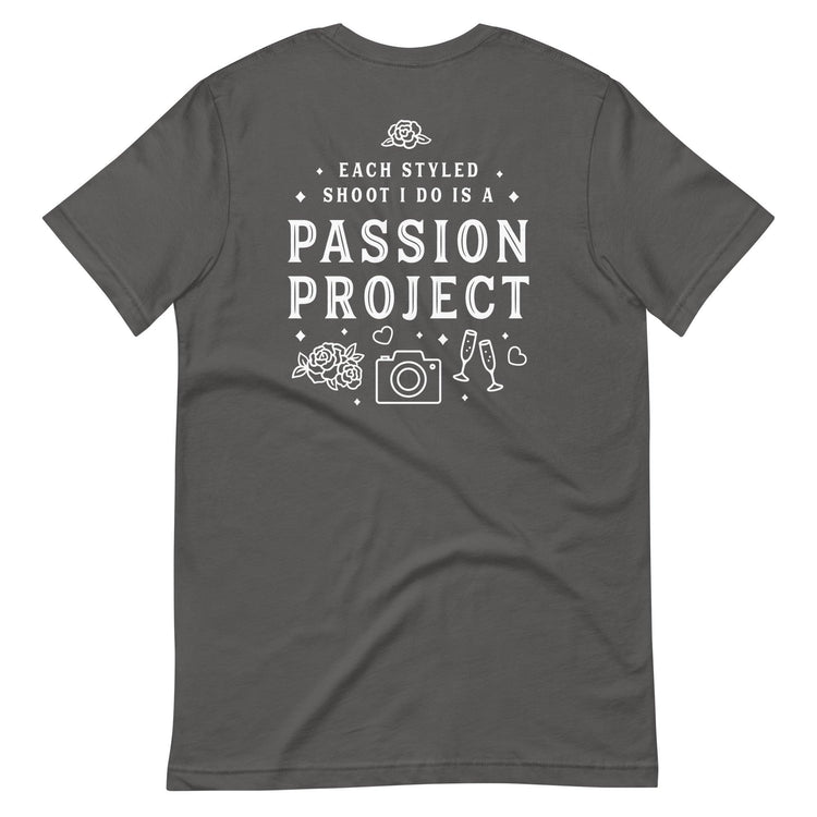 Custom Logo Styled Shoot Shirt for Wedding Vendors and Professionals Unisex t-shirt by Oaklynn Lane