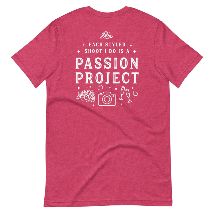 Custom Logo Styled Shoot Shirt for Wedding Vendors and Professionals Unisex t-shirt by Oaklynn Lane