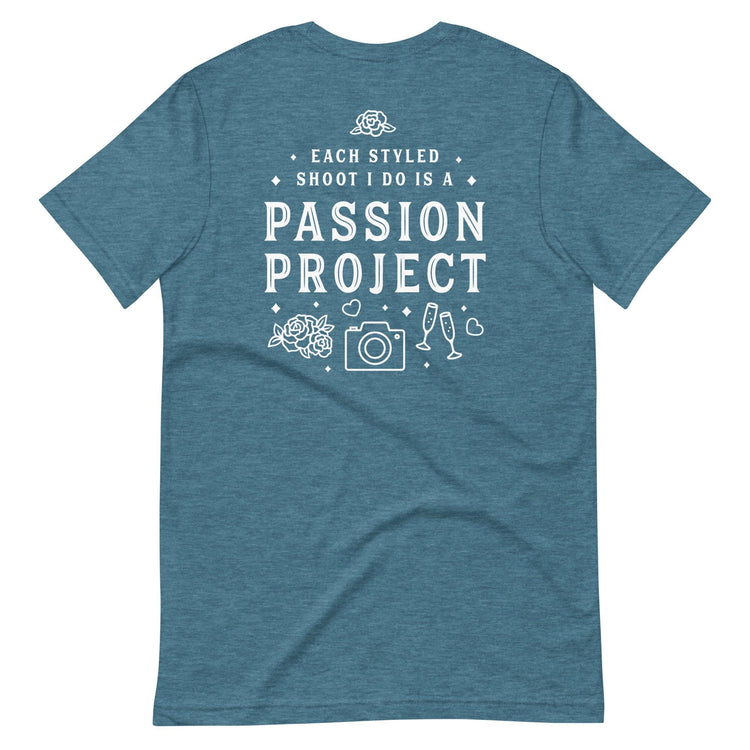 Custom Logo Styled Shoot Shirt for Wedding Vendors and Professionals Unisex t-shirt by Oaklynn Lane