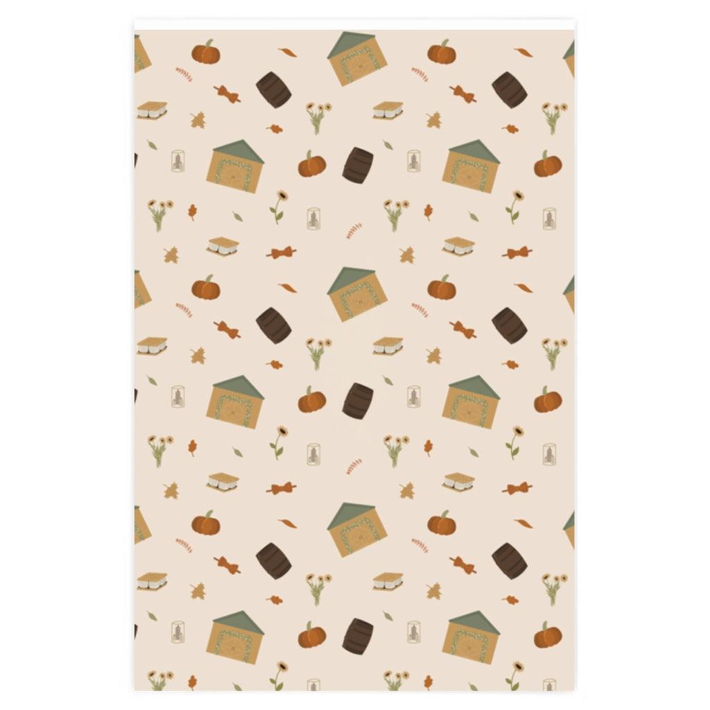 Fall Wedding Ya'll Gift Wrapping Paper by Oaklynn Lane