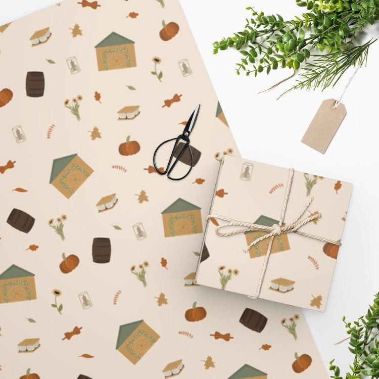 Fall Wedding Ya'll Gift Wrapping Paper by Oaklynn Lane
