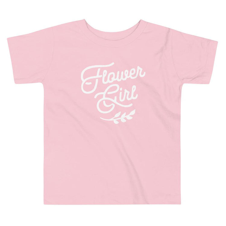 Flower Girl Toddler Short Sleeve Tee by Oaklynn Lane