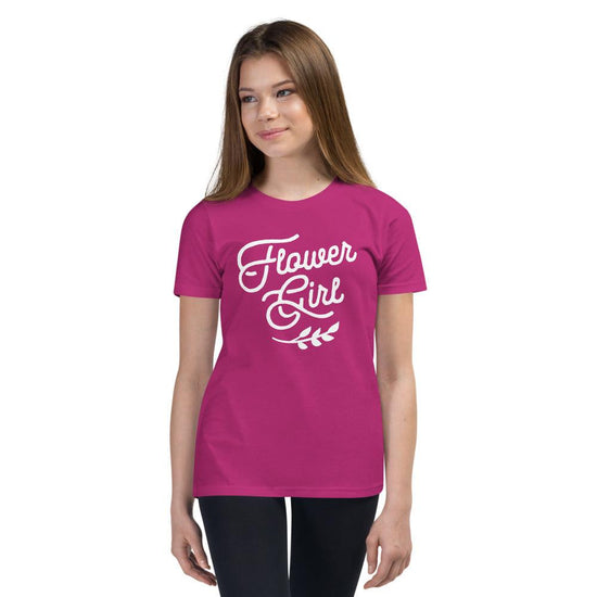 Flower Girl Youth Short Sleeve Tee by Oaklynn Lane