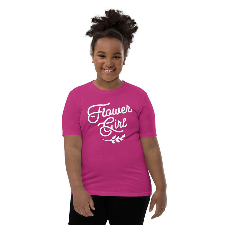 Flower Girl Youth Short Sleeve Tee by Oaklynn Lane