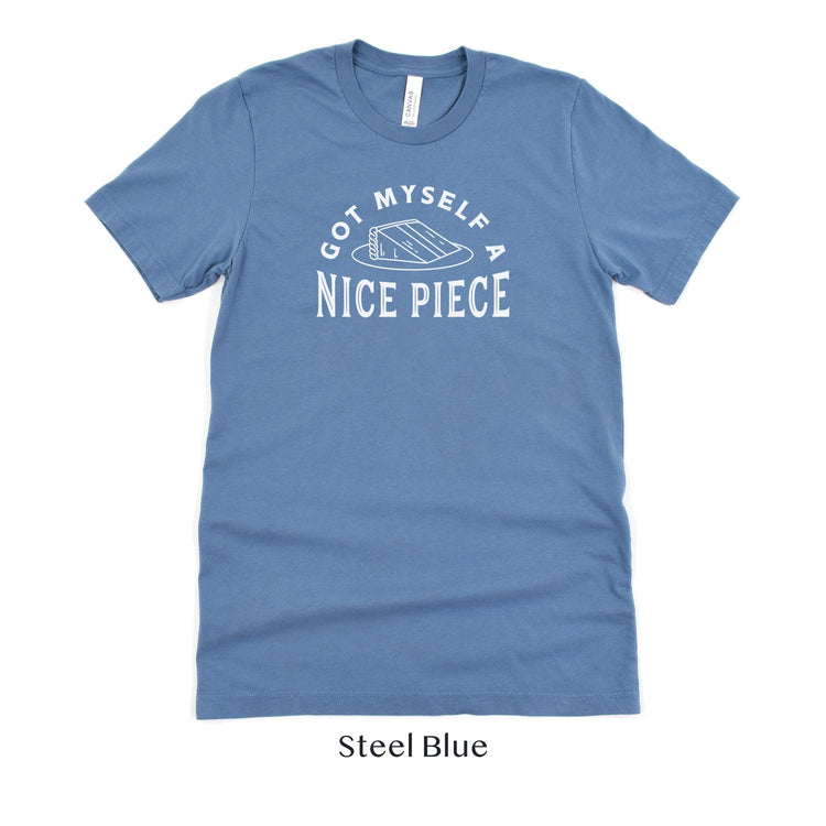 Got Myself a Nice Piece - Funny Engagement Short-Sleeve Tee - Sizes XS-5XL by Oaklynn Lane