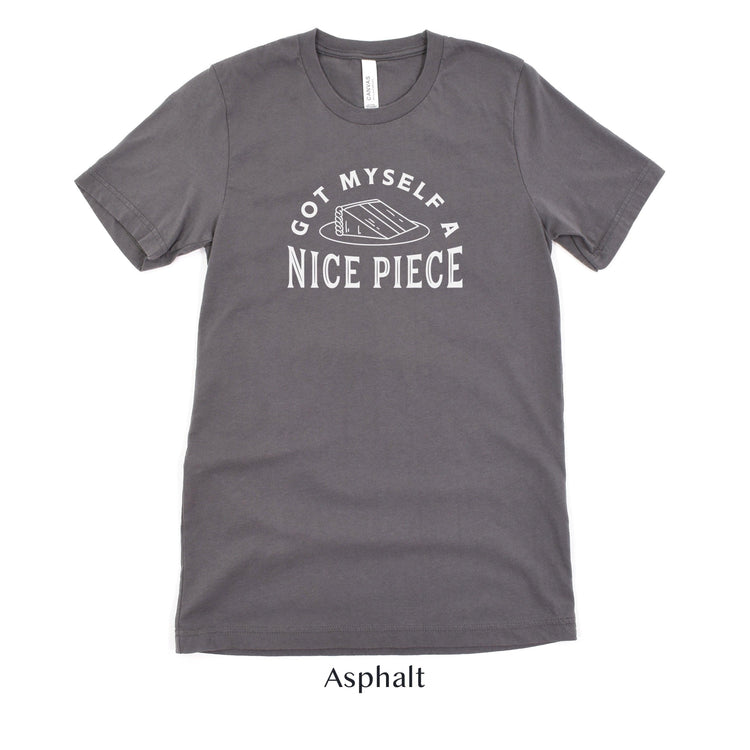 Got Myself a Nice Piece - Funny Engagement Short-Sleeve Tee - Sizes XS-5XL by Oaklynn Lane