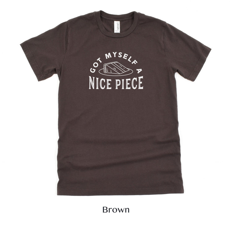 Got Myself a Nice Piece - Funny Engagement Short-Sleeve Tee - Sizes XS-5XL by Oaklynn Lane