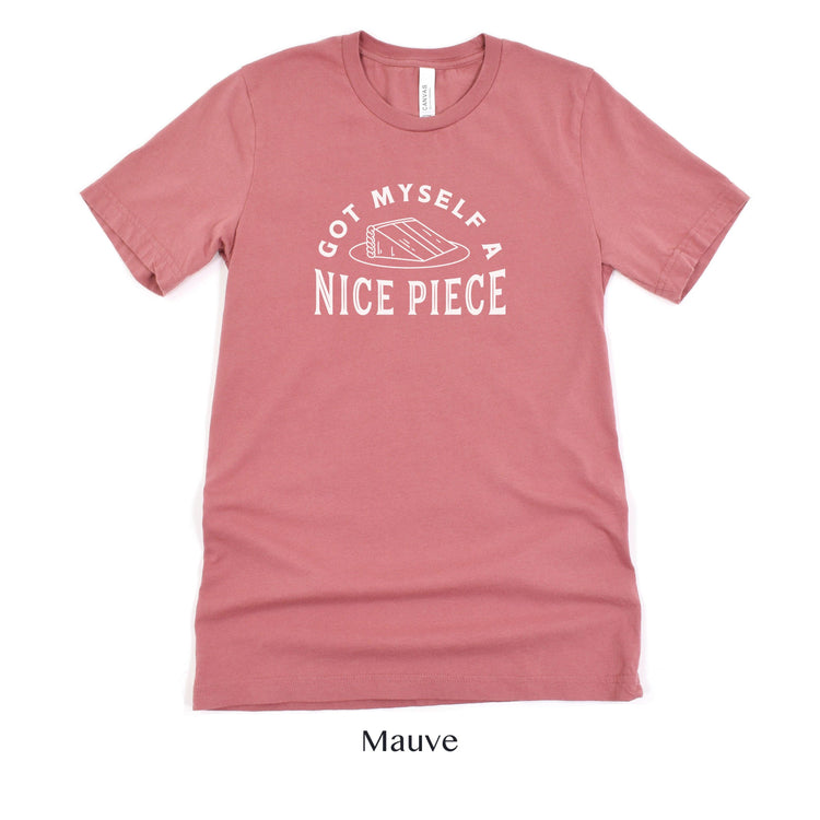 Got Myself a Nice Piece - Funny Engagement Short-Sleeve Tee - Sizes XS-5XL by Oaklynn Lane