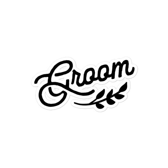 Groom Bubble-free Sticker by Oaklynn Lane