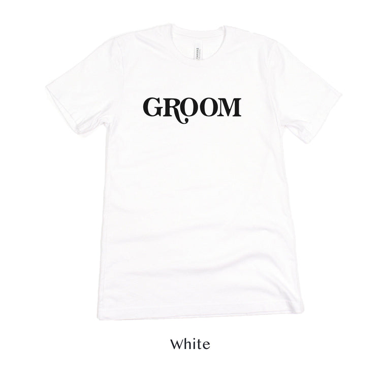 Groom Retro Short-sleeve Tee by Oaklynn Lane