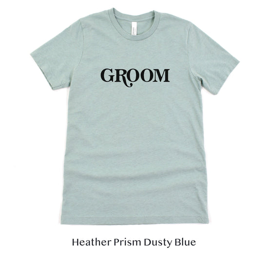 Groom Retro Short-sleeve Tee by Oaklynn Lane