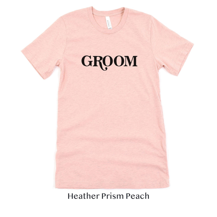 Groom Retro Short-sleeve Tee by Oaklynn Lane