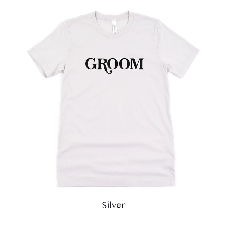 Groom Retro Short-sleeve Tee by Oaklynn Lane