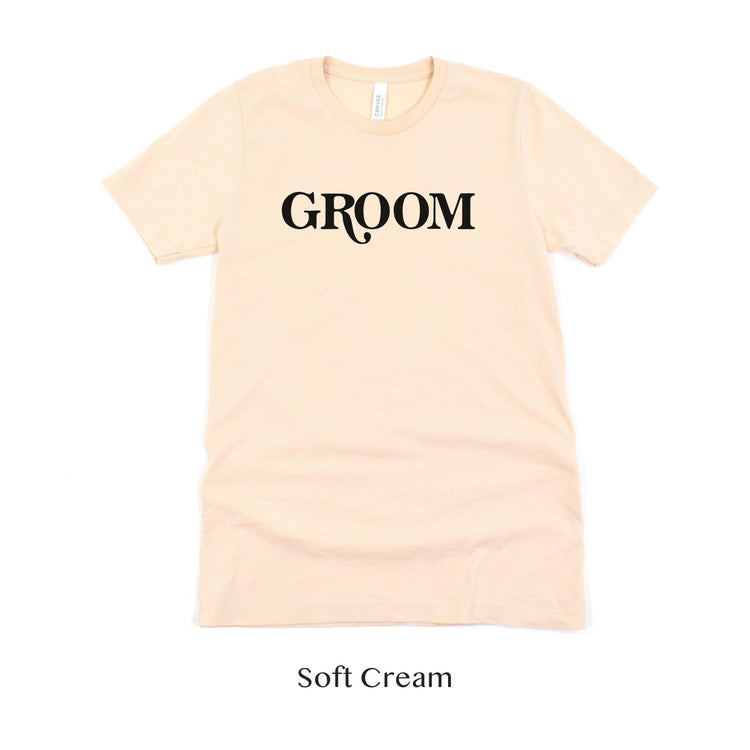 Groom Retro Short-sleeve Tee by Oaklynn Lane