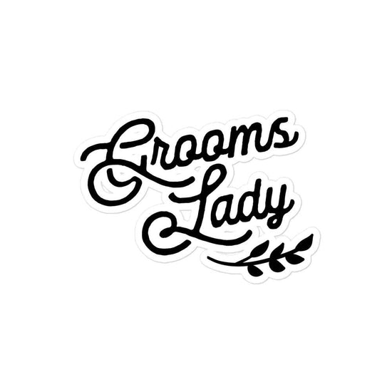 Groom's Lady Proposal Box Bubble-free Sticker by Oaklynn Lane
