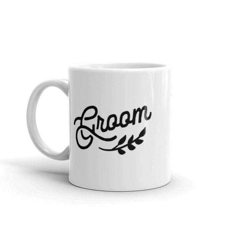 Groom White Glossy Coffee Mug by Oaklynn Lane