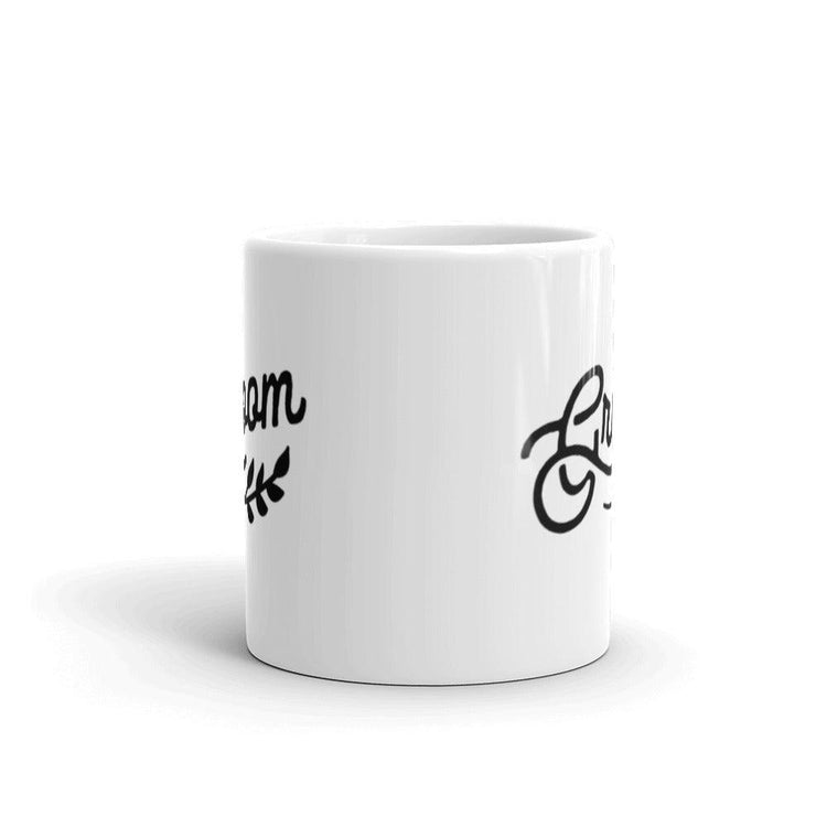Groom White Glossy Coffee Mug by Oaklynn Lane
