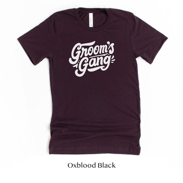Grooms Gang Short-Sleeve Tee by Oaklynn Lane