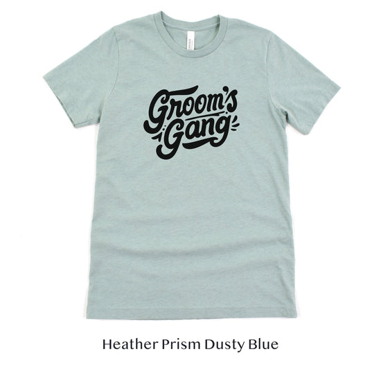 Grooms Gang Wedding Party Bachelor Party Short-sleeve Tee by Oaklynn Lane