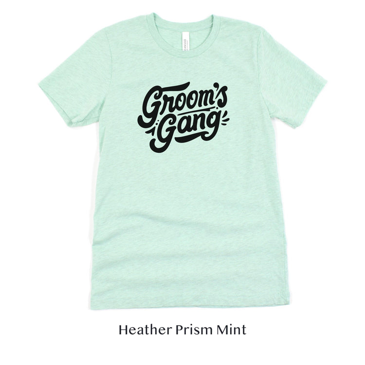 Grooms Gang Wedding Party Bachelor Party Short-sleeve Tee by Oaklynn Lane