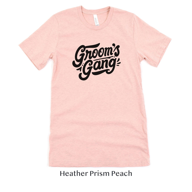 Grooms Gang Wedding Party Bachelor Party Short-sleeve Tee by Oaklynn Lane