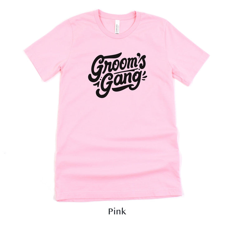 Grooms Gang Wedding Party Bachelor Party Short-sleeve Tee by Oaklynn Lane
