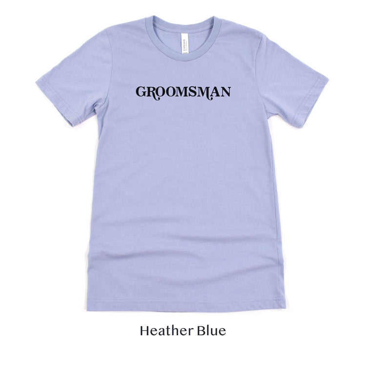 Groomsman Retro Short-sleeve Tee by Oaklynn Lane