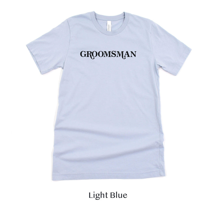 Groomsman Retro Short-sleeve Tee by Oaklynn Lane