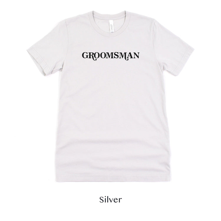 Groomsman Retro Short-sleeve Tee by Oaklynn Lane