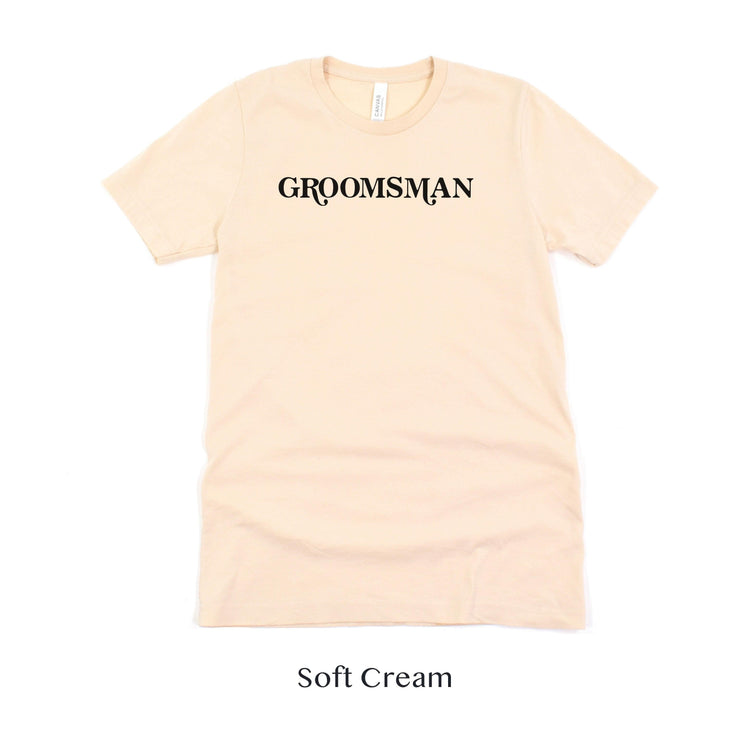 Groomsman Retro Short-sleeve Tee by Oaklynn Lane