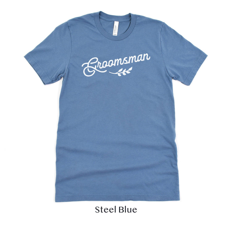 Groomsman Wedding Party Short-Sleeve Tee - Sizes XS-5XL by Oaklynn Lane