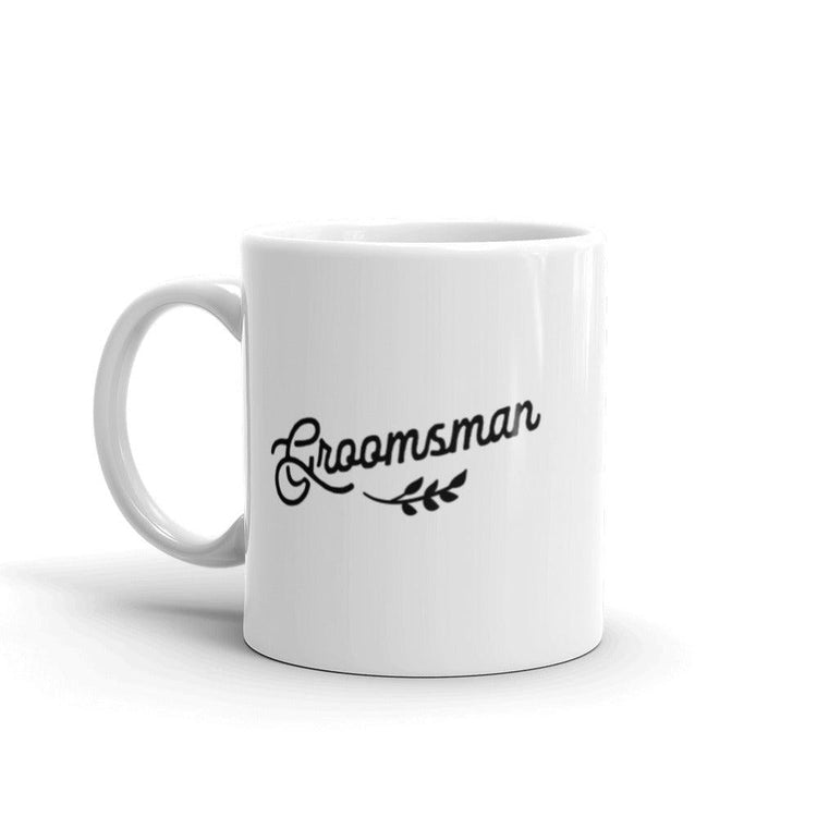 Groomsman White Glossy Coffee Mug by Oaklynn Lane