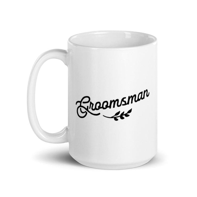 Groomsman White Glossy Coffee Mug by Oaklynn Lane