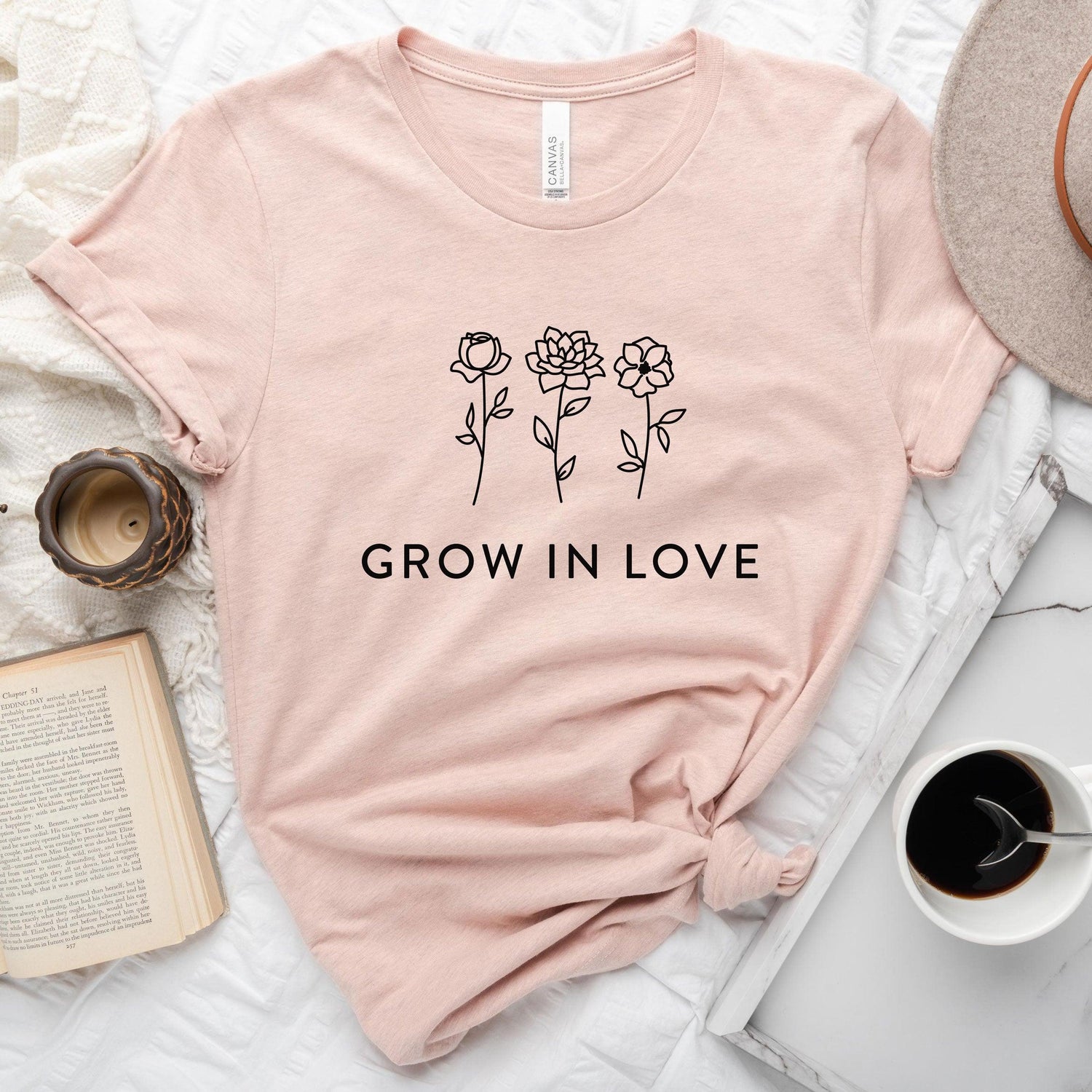 Grow in Love Short-Sleeve Tee - Plus Sizes Available! by Oaklynn Lane