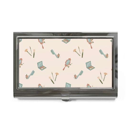 Hair and Makeup Artist Beautician Business Card Holder by Oaklynn Lane