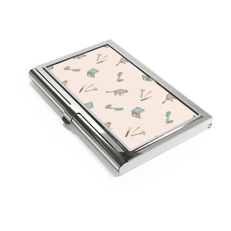 Hair and Makeup Artist Beautician Business Card Holder by Oaklynn Lane