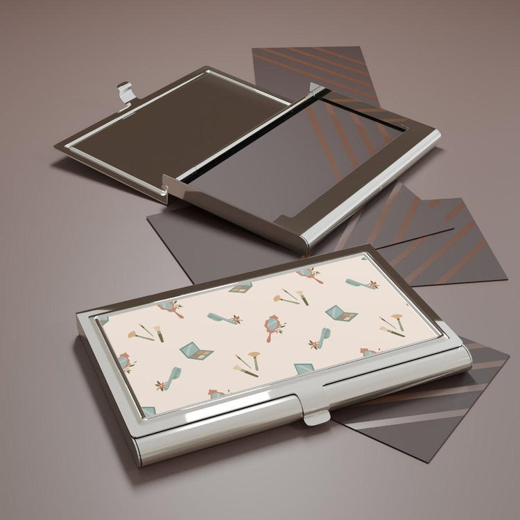 Hair and Makeup Artist Beautician Business Card Holder by Oaklynn Lane