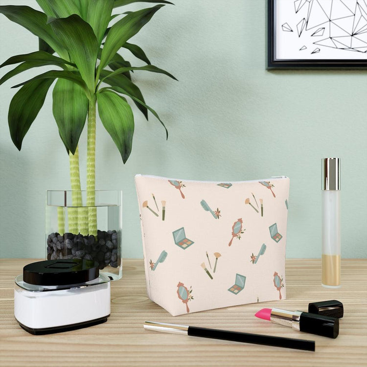 Hair and Makeup Artist Beautician Cotton Cosmetic Bag by Oaklynn Lane