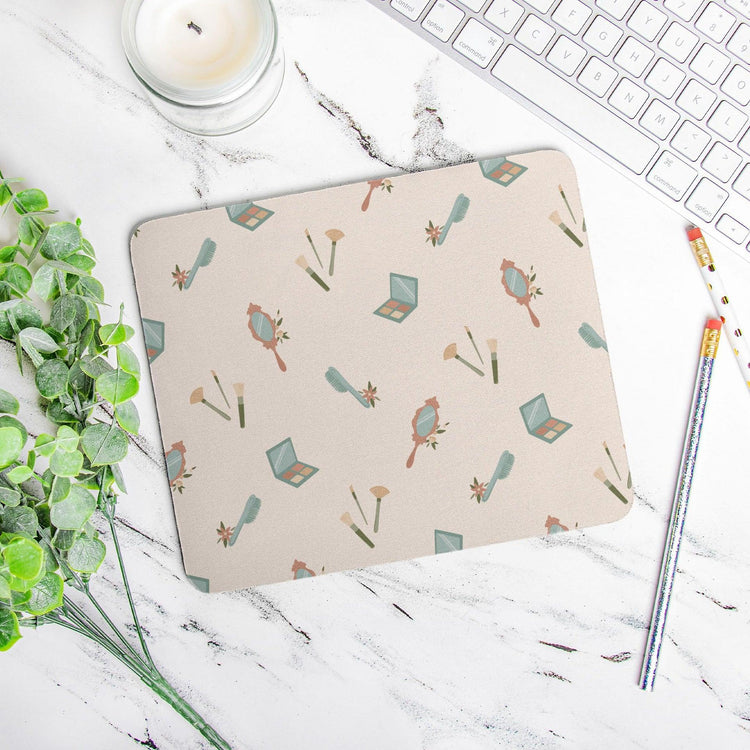 Hair and Makeup Artist - Beautician Mouse Pad (Rectangle) - Office Decor by Oaklynn Lane