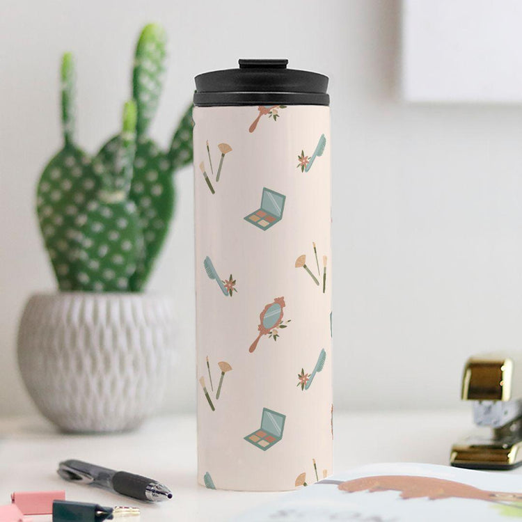 Hair and Makeup Artist Thermal Tumbler 16 oz. - Cute Mug by Oaklynn Lane
