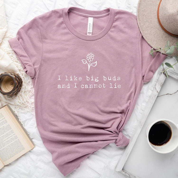 I like Big Buds Florist Short-sleeve Tee - Funny Wedding Florist Gift by Oaklynn Lane