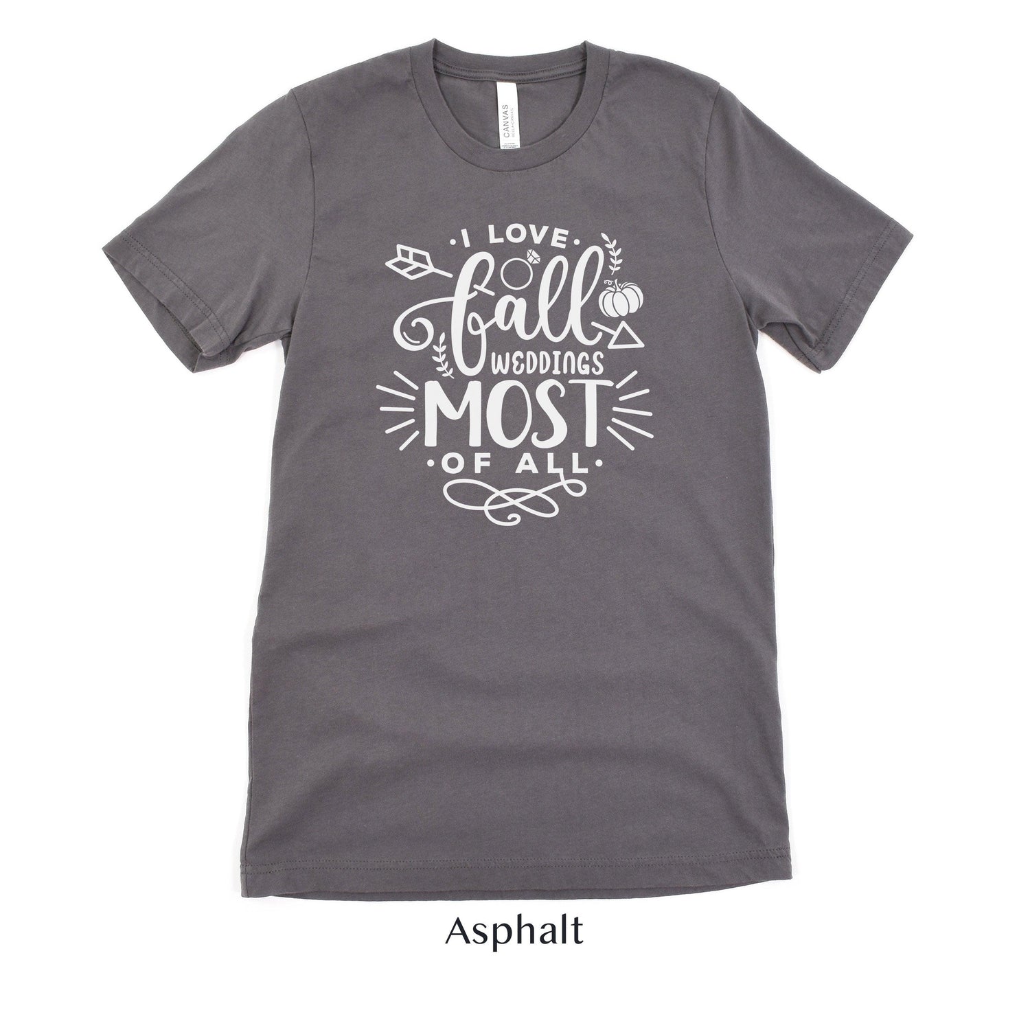 fall wedding vendor shirt