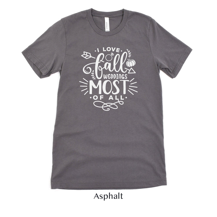 fall wedding vendor shirt