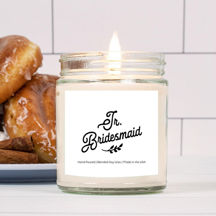 Jr. Bridesmaid Proposal Box Gift Candle (Hand Poured 9 oz.) by Oaklynn Lane