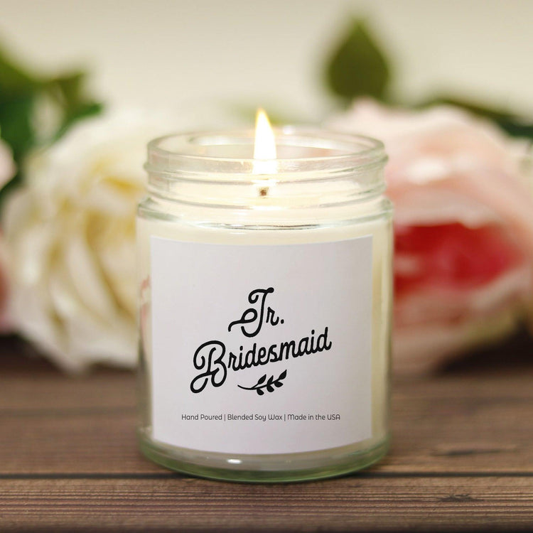 Jr. Bridesmaid Proposal Box Gift Candle (Hand Poured 9 oz.) by Oaklynn Lane