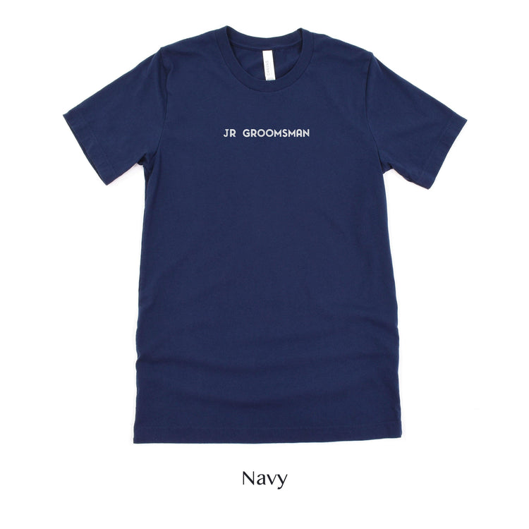Jr Groomsman Shirt - Matching Wedding Party tshirts - Unisex t-shirt - Son of the Bride Groom by Oaklynn Lane