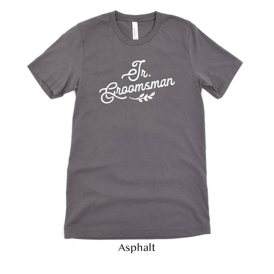 Jr. Groomsman Wedding Party Short-Sleeve Tee - Sizes XS-5XL by Oaklynn Lane